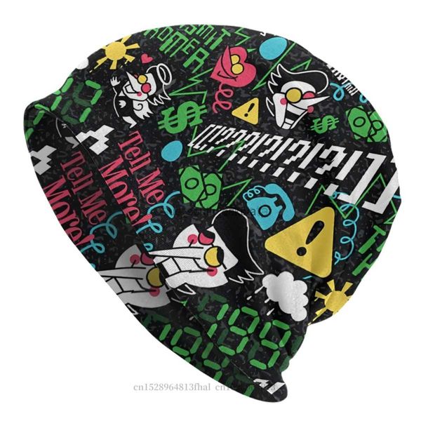 Beanie / Skull Caps Chapéu Spamton Citação Outdoor Caps para Homens Mulheres Deltarune Jogo Skullies Beanies Ski Caps Soft Bonnet Chapéus L0825