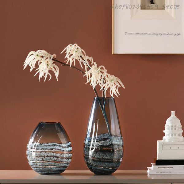 Vasen Gläser Dekorative Moderne Vase Terrarium Nordic Neuheit Ästhetische Tisch Design Blume Blumentöpfe Pot De Fleur