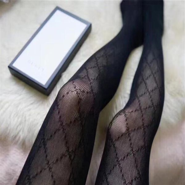 Senhoras designer meias de seda moda meias sexy mulheres meias causais sexy transparente grade meias femininas meias c278g