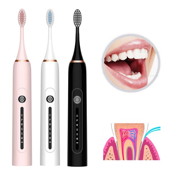 Zahnbürste Elektrische Zahnbürste Sonic Teeth Whitening Kit Zahnaufheller Zahnstein Zahnsteinentferner Werkzeuge Reiniger Flecken Mundpflege 230824