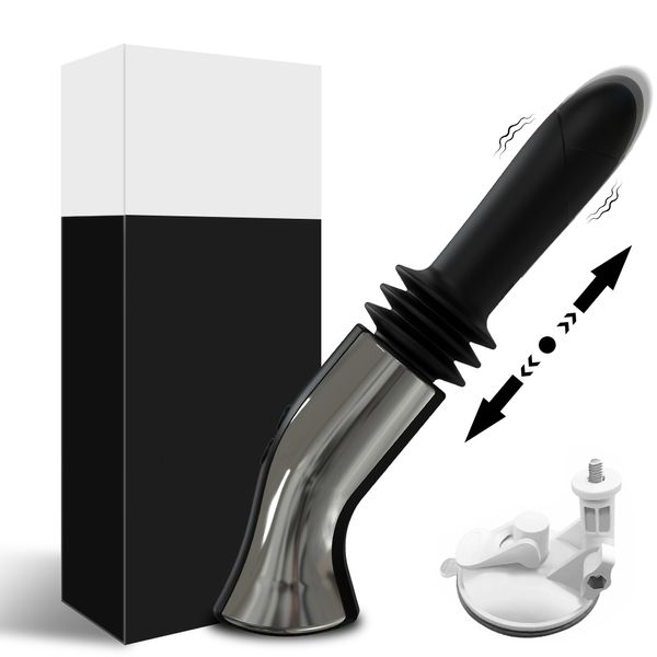 Máquina de vibradores Máquina automática Telescópica Dildo Vibrator Massageador G Spot Spot Pushing Feminino Reputável Masturbador Adulto 230824