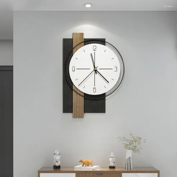 Wanduhren Dekoration Uhr Wohnzimmer Elegantes Geschenk Quarzuhr Kunst Modern Schwarz Weiß Nordic Stille Saat Dekor