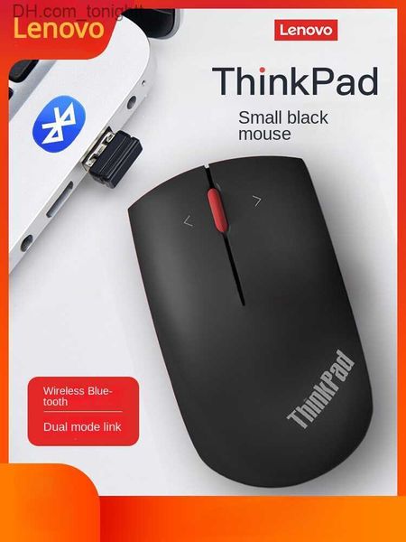 Lenovo ThinkPad kleine schwarze Maus, coole Bluetooth-Dual-Mode-Notebook-Computer-Studenten-tragbare Business-Büro-Funkmaus Q230825