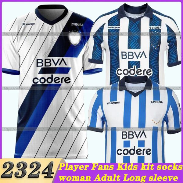 2023 2024 Fans Player CF Monterrey maglie da calcio 22 23 24 Rayados R.FUNES MORI E.AGUIRRE MEZA R.AGUIRRE ROMO G.BERTERAME maglia da calcio da uomo, donna e bambino