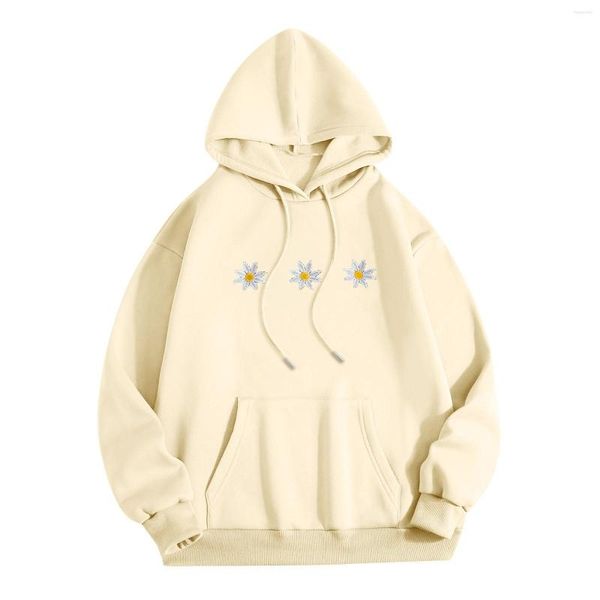 Hoodies femininos unissex ajuste macio com capuz mangas compridas bolsos ombros caídos moletom estilo preppy kawaii roupas femininas