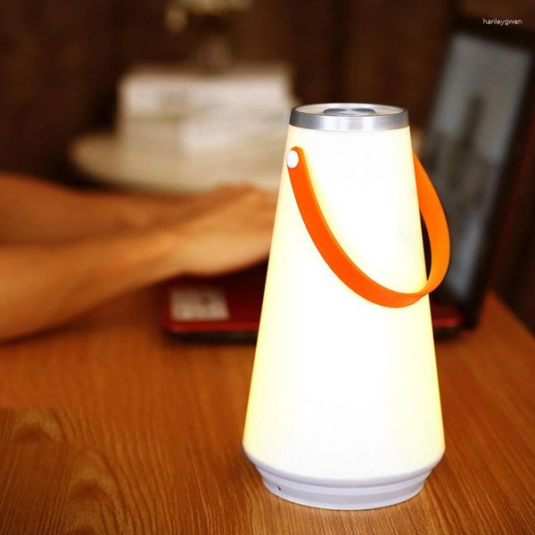 Lâmpadas de mesa portátil lâmpada led noite luz decorativa dormitório ambiente inteligente escurecimento cabeceira prática