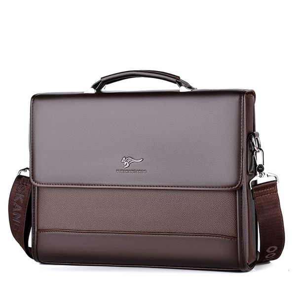 Sacos de portátil masculino bolsas de couro do plutônio dos homens tote maleta bolsa de ombro de negócios para homens 2023 marca homem organizador documentos 230825