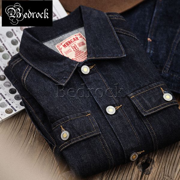 Jaquetas Masculinas MBBCAR Camuflagem Relâmpago Impressão Masculina Raw Denim Jaqueta Azul Escuro Retro Lapela Ombro Solto Uma Jaqueta Jeans Lavada 3048 230824