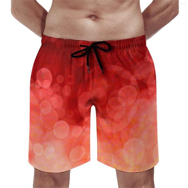 Shorts Masculinos Sunset Spots Board Daily Masculino Calças de Praia Pontos Abstratos Imprimir Tamanho Grande Clássico