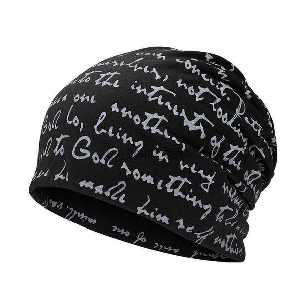 Шапочка/кепки черепа хип -хоп черепа с шапочками печать печати мужской гот -капот шляпа тонкая осенняя уличная одежда женская хлопковая зимняя пленка ночной пейзаж L0825