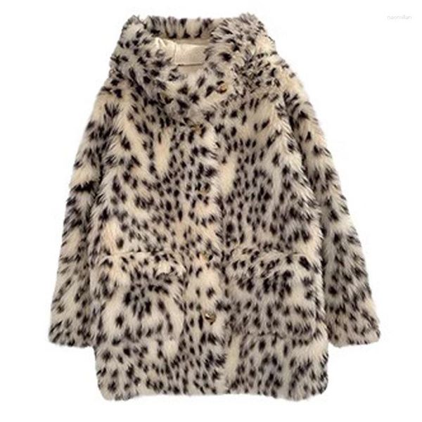 Casaco de pele feminino imitação de lã cashshear casaco com capuz engrossado inverno quente cordeiro jaqueta casual S-9XL