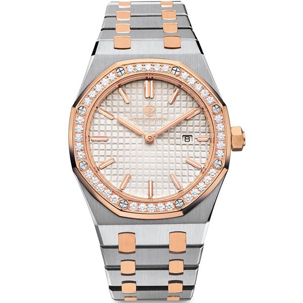 Роскошные часы Женские часы высококачественные часы Quartz Движение бриллиантовое размер