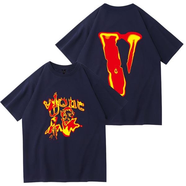 Vlone New Printed Patter Fot Fot Fort Men's и Women's 2023 Новый дизайн мульти стиль мужские рубашки модные футболки с парой футболки с коротким рукавом S-4XL S-4XL
