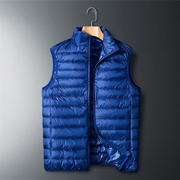 Giacca invernale senza maniche da uomo Gilet di design da uomo Gilet da lavoro caldo e spesso cappotti Gilet Homme Vests240o