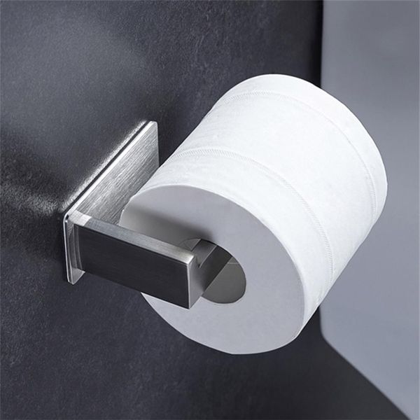 Suporte de papel higiênico de aço inoxidável 304, durável, montado na parede, organizador de papel, toalheiro, banheiro, suporte de tecido y200108305m