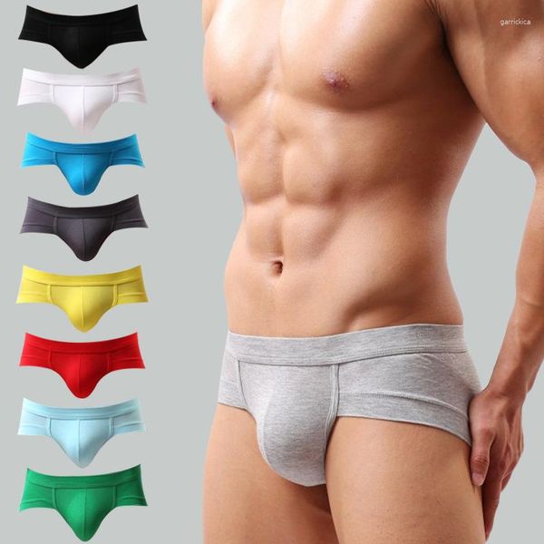 Cuecas sexy roupa interior homens briefs masculino confortável mini calcinha pênis bolsa corda cintura baixa biquíni modal respirável sólido