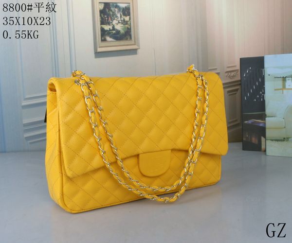 2023 Fragrant Granny CF pelle cerata olio borsa postino in vernice brillante borsa da donna catena borsa quadrata borsa da donna in pelle laccata al forno borsa profumata multicolore tinta unita