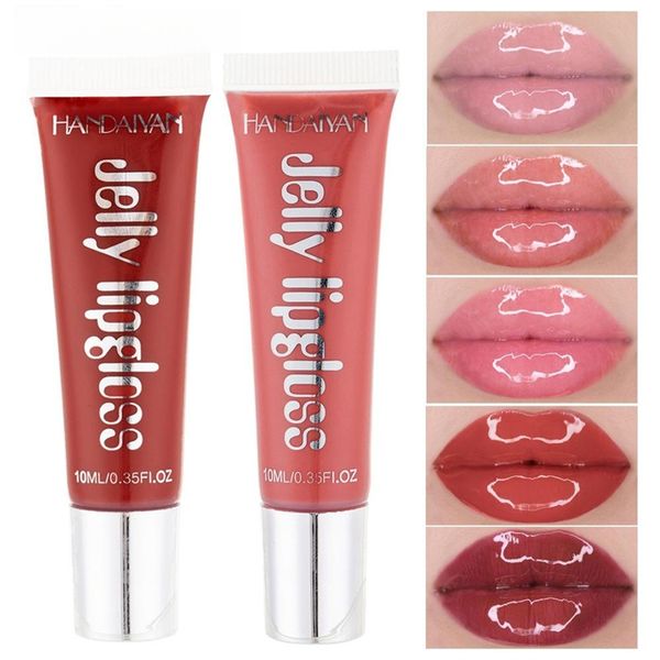 Glasspiegel transparente Lippenfarbe feuchtigkeitsspendende Lippenschutz Minze Lippenanreicherung flüssiger Früchte Lippenhonig
