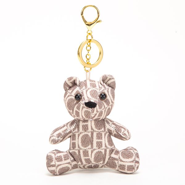 Accessori per parti di borse Kawaii Mini simpatico orso coniglietto cane peluche portachiavi giocattolo in morbido cotone catena per telefono 230825