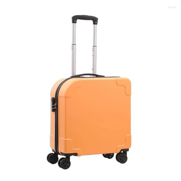 Malas Mulheres Viagem Rolando Bagagem Mala 18 Polegada Spinner para Meninas Cabine Trolley Bagagem Bag Sacos Rodas