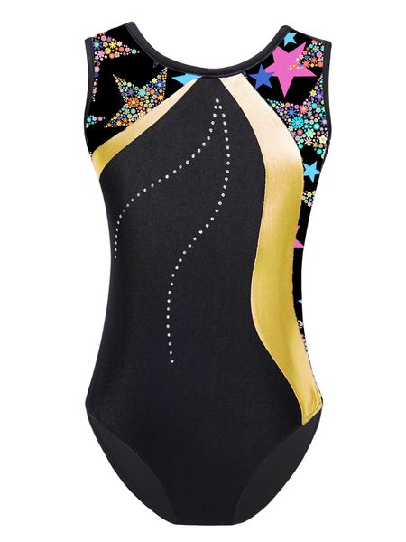 Body Mechanics Kleidung Kinder Mädchen Gymnastik Trikot Metallic mit Strass Ballett Training Bühnenauftritt Kostüm Tanz Eiskunstlauf Body 230825