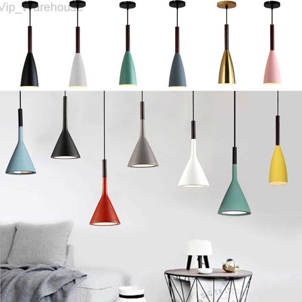 Moderne Scandinavische hanglampen Eenvoudige lampen Veelkleurige minimalistische hanglampen 3 koppen E27 Edison-lamp voor keuken Eetkamer Slaapkamer HKD230825