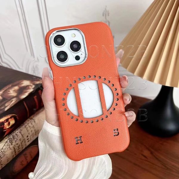 Hermosas fundas para teléfonos iPhone 15 14 13 Pro Max Marca de lujoH Cuero Monedero de alta calidad 18 17 16 15pro 14pro 13pro 12pro 12 11 con Logo Box 817 Hombre Mujer