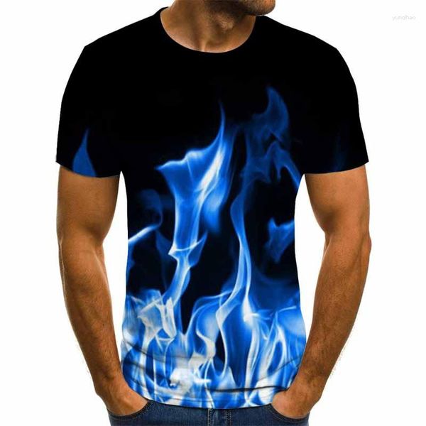 Magliette da uomo Estate 3d Camicia da uomo Manica corta Camouflage Modello interessante 3dT-shirt Abbigliamento casual da strada da uomo