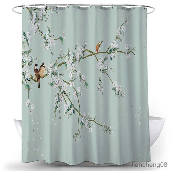 Занавески для душа цветочные занавески для душа водонепроницаемые декор ванной комнаты 3D Принт