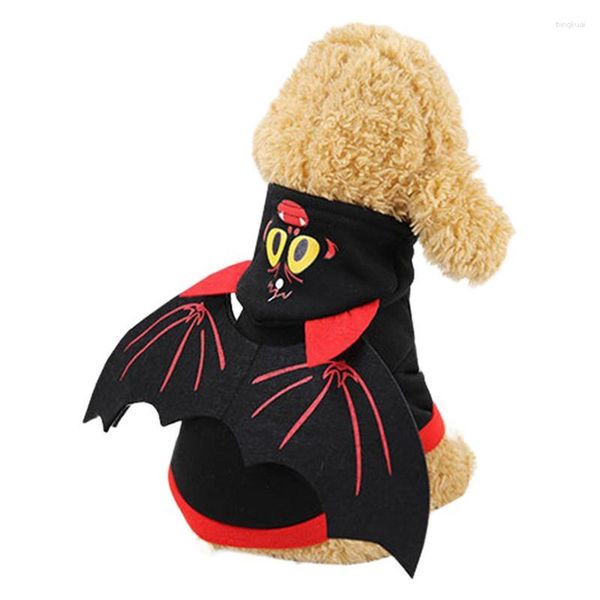 Costumi per gatti Ali di pipistrello per animali domestici Vestiti Costume per cani Abiti morbidi di Halloween per cosplay