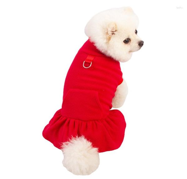 Hundebekleidung, Fleece-Kleid, Winter, Katze, Welpen, Kleidung, Rock, Yorkshire, Zwergspitz, Shih Tzu, Malteser, Pudel, Bichon, Schnauzer, Haustierkleidung