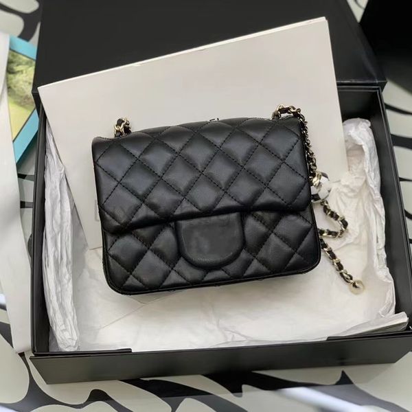 Ayarlanabilir Crossbody Bag Woc Mini Flep Bag Fanny Pack Tasarımcı Cüzdan Zincir 23C Küçük Altın Toplar Orijinal Deri Lüks CC Çanta Deri Çantalar Bumbag Messenger