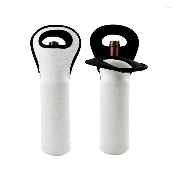 Borse contenitore 10PCS Sublimazione Termica Neoprene Sacchetto di Vino Pressa di Calore In Bianco a prova di Freddo Anti-caduta Grande Bottiglia di Copertura per il Trasferimento