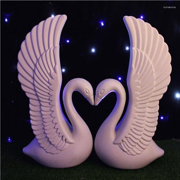 Decoração de festa cisne branco coluna romana corredor guia elegante casamento estrada citado pilar 4 pçs/lote