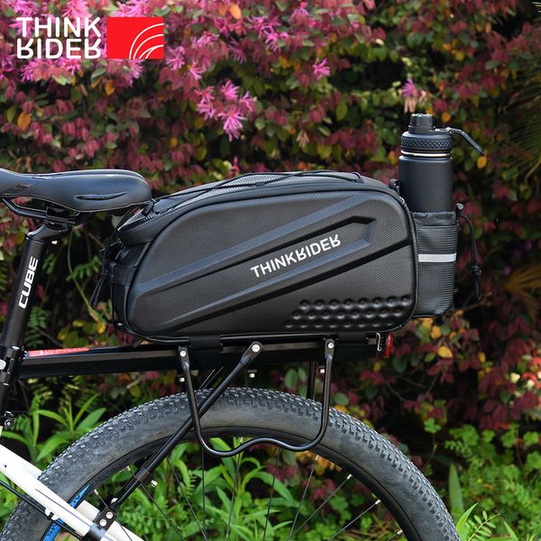 Packtaschen Wasserdichte Fahrrad-Satteltasche, reflektierend, 14 l, großes Fassungsvermögen, Heck-Kofferraumtasche, Straßen- und Berggepäck, Fahrradtaschen 230824