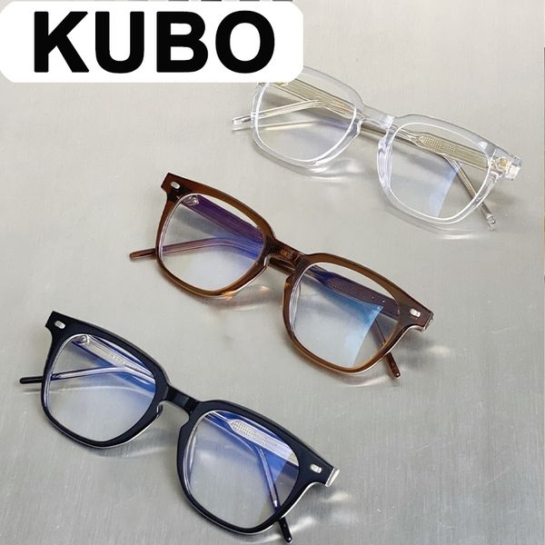 Óculos de sol Kubo Gentil YUUMI Mulheres para Homem Óculos Vintage Marca de Luxo Bens Designer Verão UV400 Trendy Monst Coreano 230824