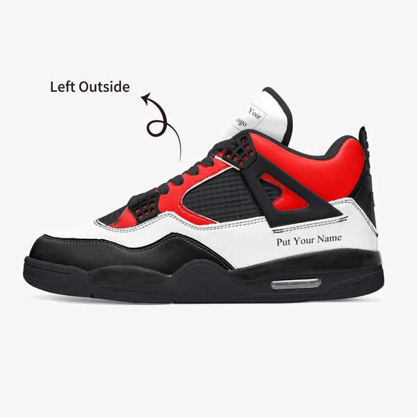 scarpe moda fai da te scarpe da basket personalizzate sneaker da donna da uomo Logo della squadra modello coppia rosso bianco scarpe da ginnastica sport all'aria aperta 36-46 A95