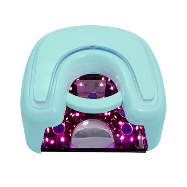 Secadores de unhas Gradiente Azul 48W Cordless UV LED Nail Lamp 356nm 405nm Manicure Bateria Recarregável Secador de Unhas para Curar Gel Polonês Lâmpada 230824