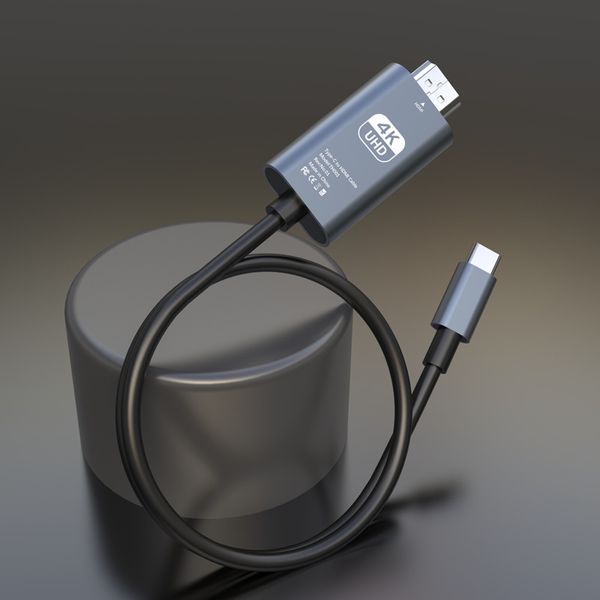 4K60Hz HDMI-Kabel für die Bildschirmfreigabe von Telefon und Computer – Typ-C-auf-HDMI-Videoadapter