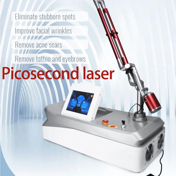 Professionelle Laser-Pikosekunden-Maschine Hautpigmentierung Picolaser Augenbrauen-Tattoo-Entfernung Sommersprossenbehandlung Altersfleckenentfernung