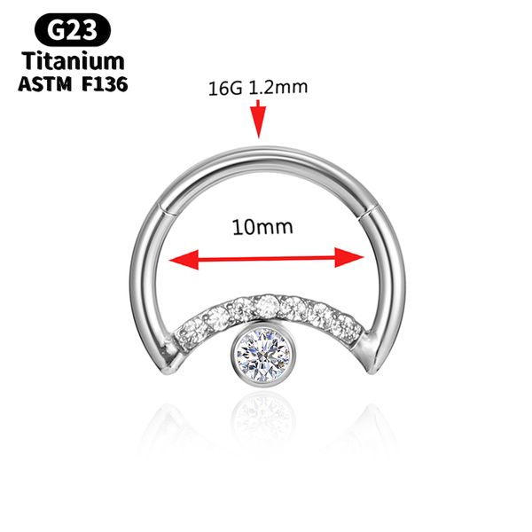 Титановый пирсинг, спиральные стержни, хрящи G23, кольцо в носу, серьги на козелке, серьги-обручи, женские циркониевые перегородки, сексуальный кликер