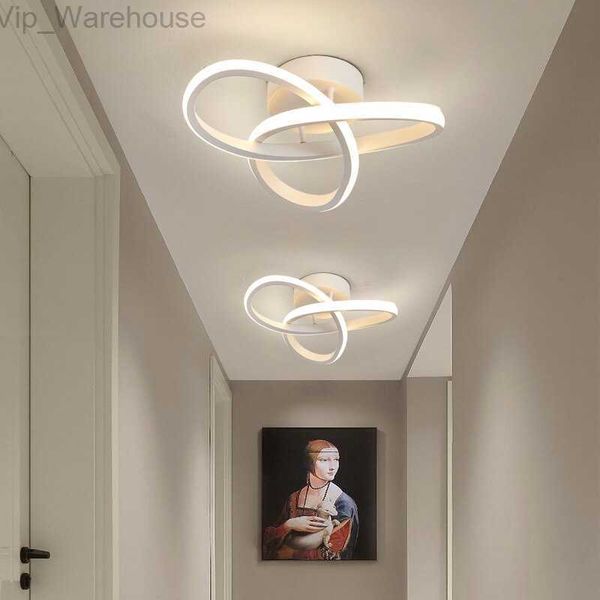 Casa led lustre de três cores lâmpada estilo moderno lâmpada do teto quarto luz superfície instalação ac 220v sala jantar lâmpada hkd230824