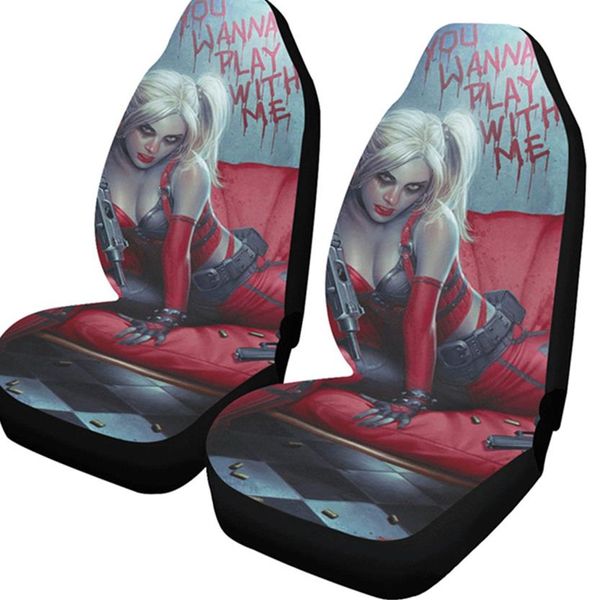 Capas de assento de carro universais sexy meninas frente 2 pcs assentos acessórios sedans auto interior carros acessórios adequados para protetor de cuidados 3307