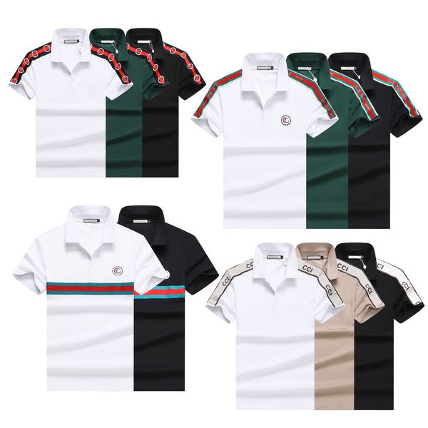 Herren-Poloshirt, Luxus-Designer für Herren, Oberteile, Polos mit Buchstaben, Stickerei, T-Shirts, Kleidung, kurzärmelige T-Shirts, asiatische Größe M-3XL