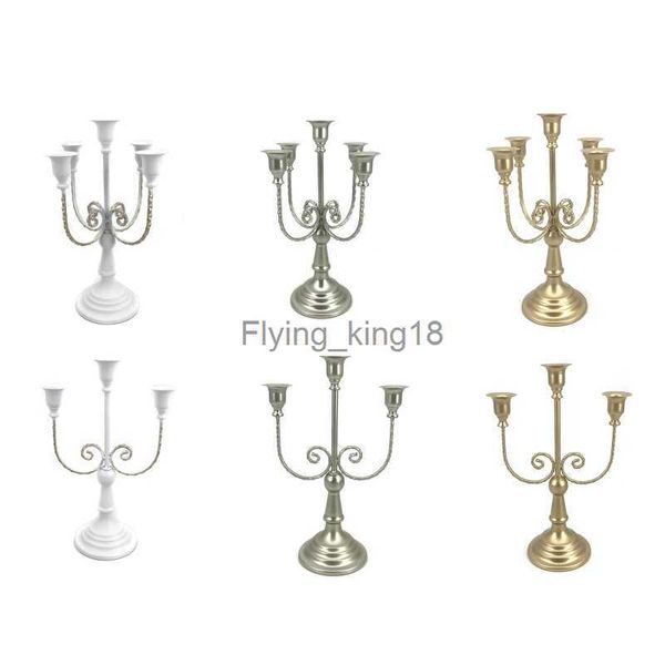 3/5 braços candelabros castiçal retrô castiçais decoração de festa de casamento hkd230825