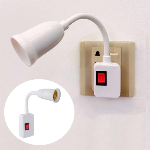 Suportes de lâmpada E27 Conversor de Extensão Flexível LED Lâmpada Estender Adaptador Soquete Base de Mesa de Parede Suporte Parafuso Plug UE