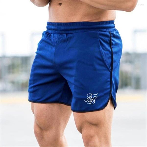 Мужские шорты 2023 Summer Tide Sik Silk Brand Sports Bird's Eye Clate Gyms Fitness Leisure Training Training