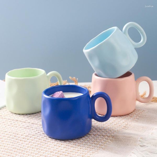 Canecas Criativo Mar Profundo Azul Cerâmica Xícara de Café Caneca Cerveja Presente de Natal Kawaii Copos Incomuns Chá Drinkware