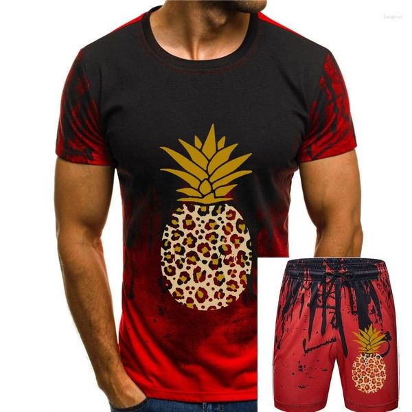 Tute da uomo con stampa leopardata Ananas - T-shirt da donna a maniche corte con vestibilità classica