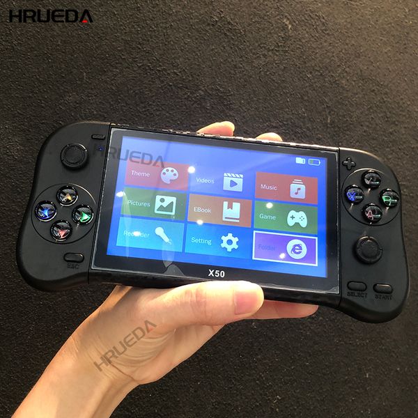 Taşınabilir Oyun Oyuncuları Varış X50 Handheld Oyun Oyuncusu 5.1 inç H-D Ekran 8GB Retro Video Oyun Konsolu 6800 Oyun Destek TV Çıkışı 230824